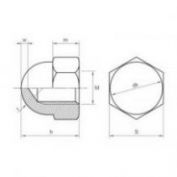 TUERCA CIEGA DIN-1587 INOX