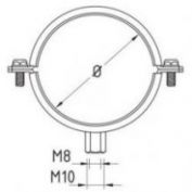 ABRAZADERA ISOFONICA DESA #M- 8/10