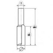 BROCA RANURAR CARBURO LEMAN MANGO 8