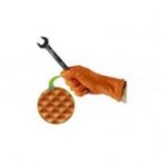 GUANTES DESECHABLES NITRILO GRIP 8,5 GR VALSUR NARANJA CAJA 50 UND