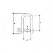 GRILLETE RECTO INOX.316