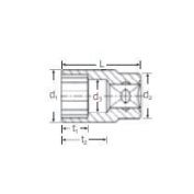 LLAVE VASO 12C 15 STAHLWILLE 3/8 MM