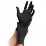 GUANTES DESECHABLES NITRILO EXPERT VALSUR CAJA 100 UD NEGRO