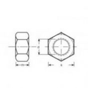 TUERCA DIN-934 8.8 P #M FINO
