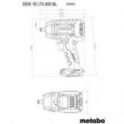 CARCASA ATORNILLADOR IMPACTO METABO SSW 18 LTX 800 BL OFERTA FOLLETO