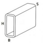 TUBO RECTANGU.ALUMINIO 2 MT
