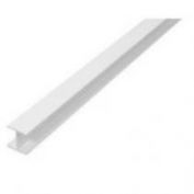 PERFIL H PVC BLANCO 1 MT