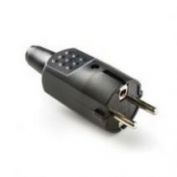 CLAVIJA 4,8 MM PVC GOMA 16A-250V NGR FAMATEL