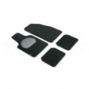 JGO. ALFOMBRILLAS COCHE MOQUETA NEGRA PREMIUM