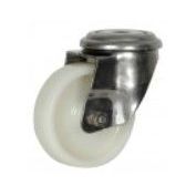 RUEDA TT INOX 80X32 NYLON GIRATORIA