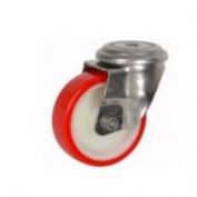 RUEDA TT INOX 125X35 NYLON POLIURETANO GIRATORIA