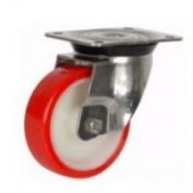 RUEDA TT INOX 80X30 NYLON POLIURETANO GIRATORIA PLACA 