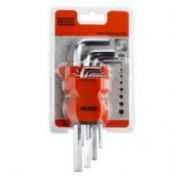 JGO 9 LLAVES ALLEN SOP.PLÁSTICO 1.5 A 10 MM ALYCO ORANGE