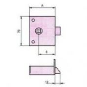 CERRADURA SOBREPONER CVL # 234 1 50 HE