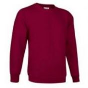 SUDADERA CUELLO REDONDO VALENTO DUBLIN GRANATE