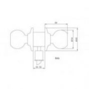CERRADURA POMO TESA #39 60/70 LP