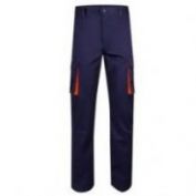 PANTALON STRETCH MULTIBOLSILLOS VELILLA 103008S MARINO-NARANJA