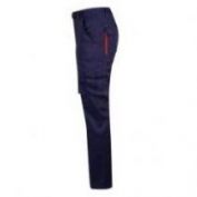 PANTALON STRETCH MULTIBOLSILLOS VELILLA 103008S MARINO-NARANJA