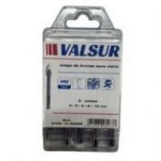 JUEGO BROCAS VIDRIO HM-TCT VALSUR 5 PZ