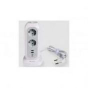 TORRE MULTIENCHUFE 11 TOMAS + 2 PUERTOS USB-C + 2 PUERTOS USB-A #EUPT-01