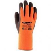 GUANTES LATEX POWER GRAB THERMO JUBA 335 1141X NEGRO/NARANJA 