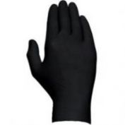 GUANTES DESECHABLES NITRILO 0,12 MM JUBA 570 NEGRO CAJA 100 UND 