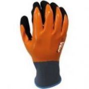 GUANTES NITRILO AGILITY DRY JUBA 5116FC 4121X NARANJA/NEGRO