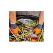 GUANTES NITRILO AGILITY DRY JUBA 5116FC 4121X NARANJA/NEGRO