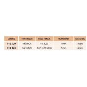 ENGRASADOR HIDRAULICO RECTO LARGO MT-505 SAMOA M6X1,0