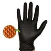 GUANTES DESECHABLES NITRILO GRIP 8,5 GR NEGRO CAJA 50 UND