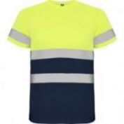 CAMISETA AV TECNICA M/C ROLY DELTA 9310 MARINO-AMARILLO