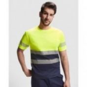 CAMISETA AV M/C B.SEGMENTADAS ROLY TAURI 9317 MARINO-AMARILLO
