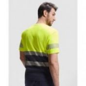 CAMISETA AV M/C B.SEGMENTADAS ROLY TAURI 9317 MARINO-AMARILLO