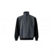 SUDADERA MEDIA CREMALLERA VELILLA 105703 GRIS/NEGRO 