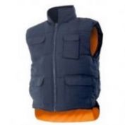 CHALECO AV ACOLCHADO REVERSIBLE VELILLA 148 MARINO-NARANJA FLUOR