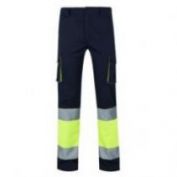 PANTALON AV STRETCH MULTIBOLSILLOS VELILLA 303002S AZUL NAVY-AMARILLO