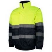 CAZADORA BOMBER AV MANGA DESMONTABLE WORKO WR 2 266 AMARILLO-MARINO