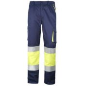 PANTALON AV MULTIBOLSILLOS FORRADO WORKO WR 2 152 AMARILLO-MARINO