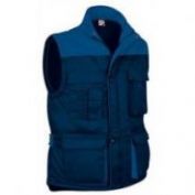 CHALECO ACOLCHADO MULTIBOLSILLOS VALENTO THUNDER MARINO-AZUL ROYAL