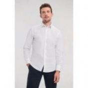 CAMISA ENTALLADA M/L HOMBRE RU946 BLANCA
