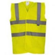 CHALECO AV MALLA RECICLADA HOMBRE YHVW120 AMARILLO