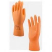 GUANTE DE LATEX NARANJA INDUSTRIAL REFORZADO # T-10
