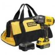 LLAVE DE IMPACTO STANLEY 949NM  SIN ESCOBILLAS 18V 1 BATERIA 4Ah+ CARGADOR + MALETIN
