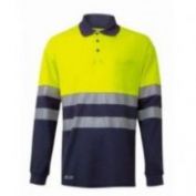 POLO M/L ALGODON B. SEGMEN. AV VELILLA 305545 AMARILLO - MARINO