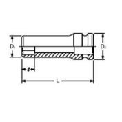 LLAVE VASO IMPACTO L 6C 15 KOKEN 3/8 #13