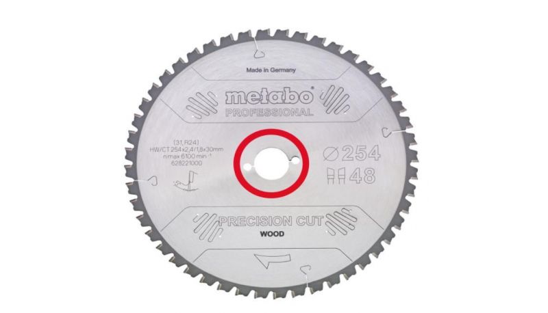 HOJA SIERRA CIRCULAR METABO #250X30 28048