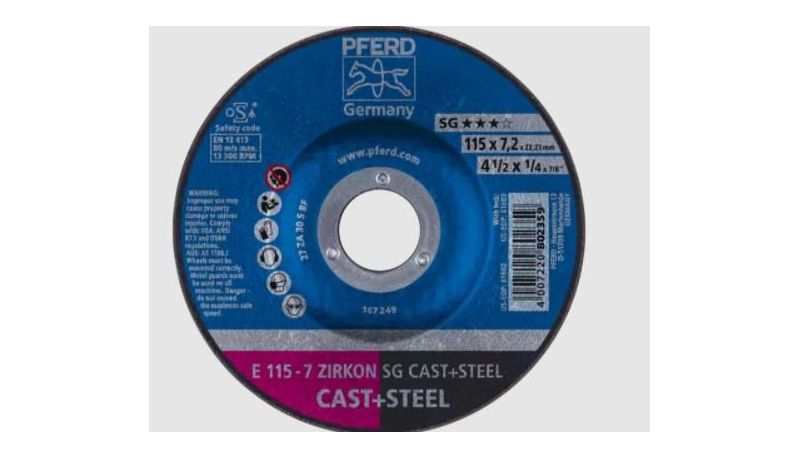 DISCO DESBASTE PFERD #E 115-7 ZA30 S SG