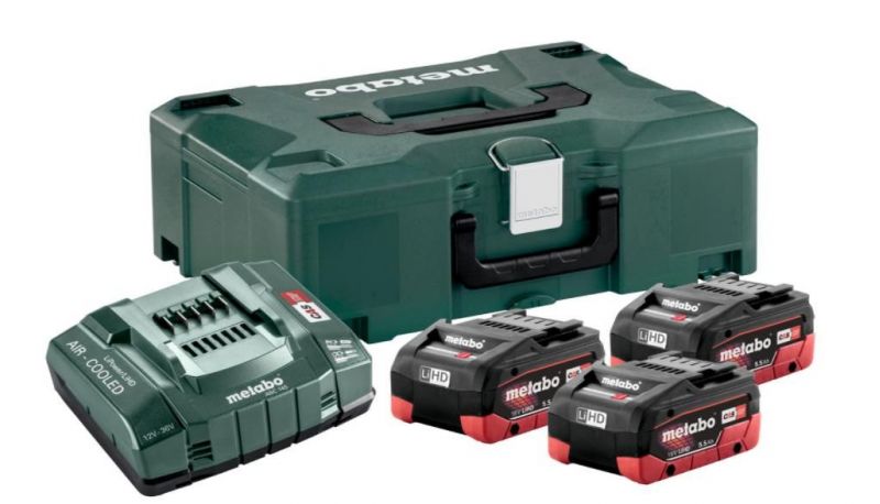 COMBO SET LI-HD 3 X 5,5 AH+ML METABO