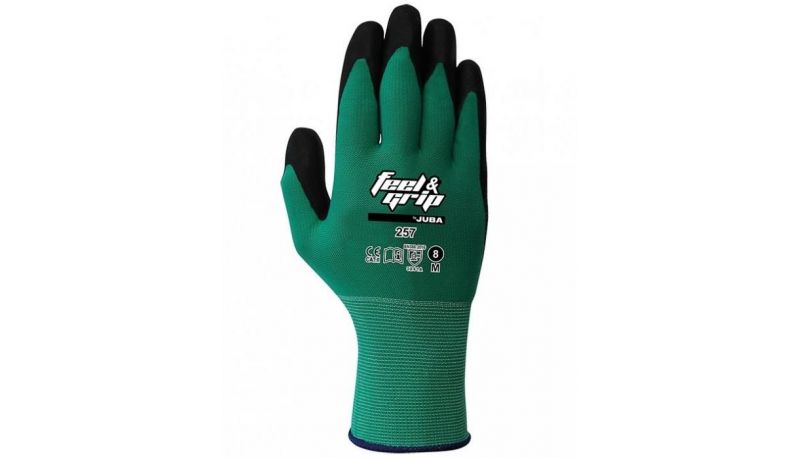 GUANTES NYLON LATEX FEEL & GRIP H257 JUBA 3X41A #T/ 9