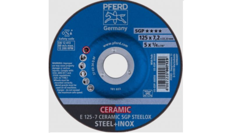 DISCO DESBASTE PFERD #E 125-7 CERAMIC SGP